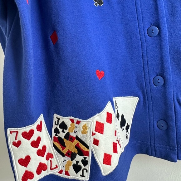 Bechamel Women’s Botton Down Blue Cardigan Sweater- Size Large - Picture 6 of 11